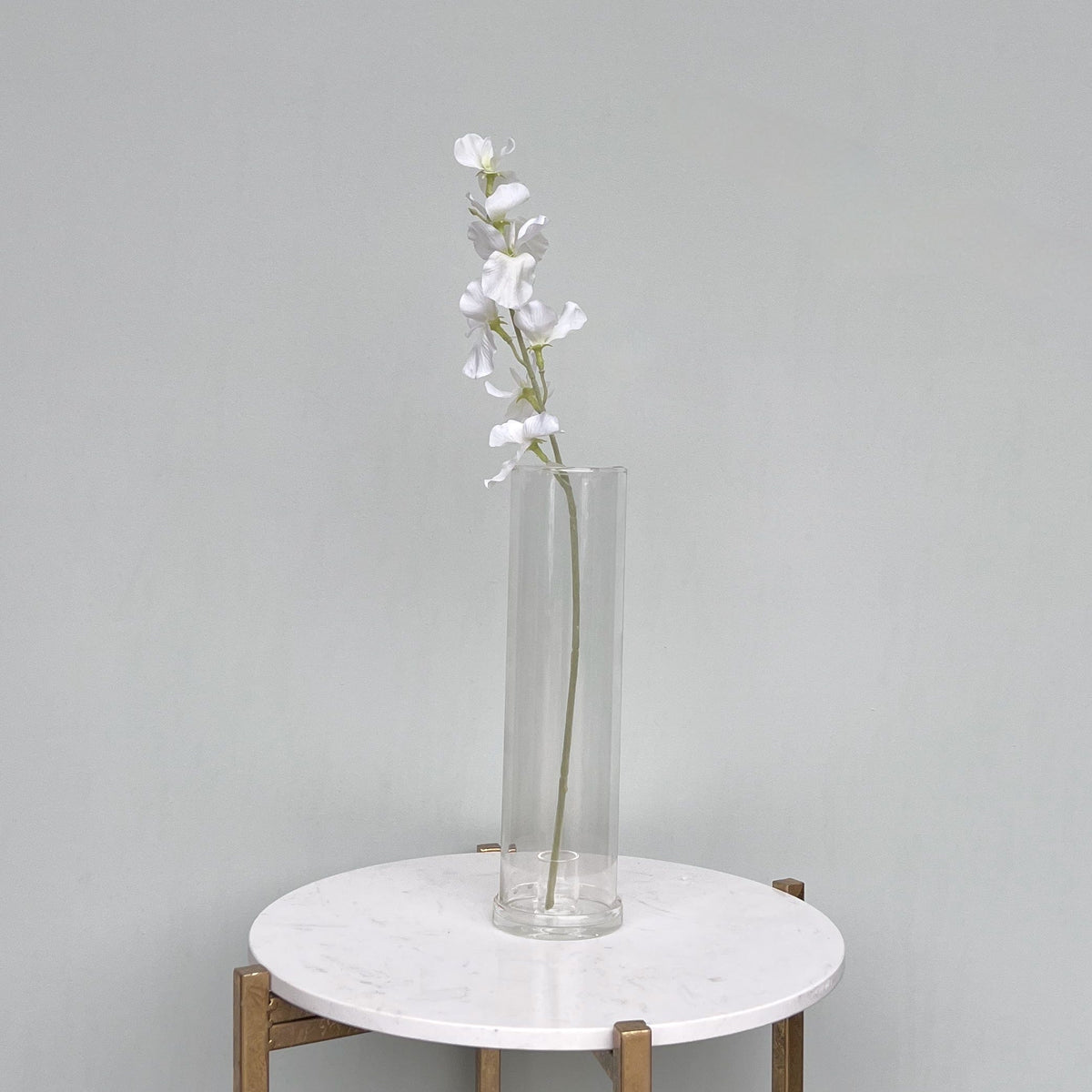 Realistic Artificial White Sweet Pea ABX3574WH by The Faux Flower Company