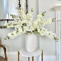 Realistic Artificial White Tall Delphinium ABX2338WH by The Faux Flower Company