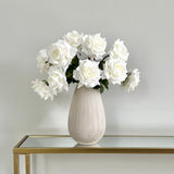 Artificial White Tea Rose