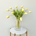 Realistic Artificial Yellow Tulip ABY5657YL by The Faux Flower Company