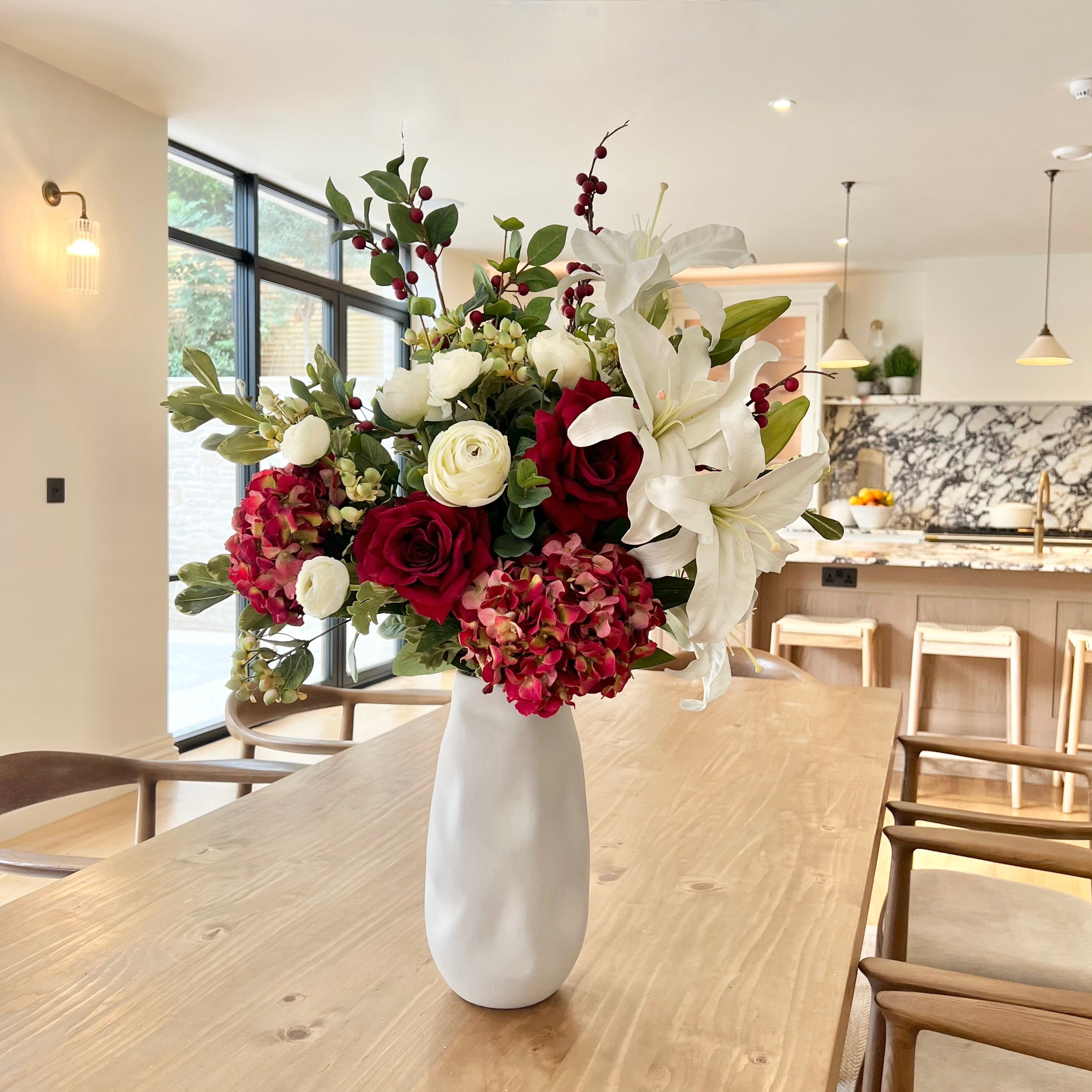 Artificial flowers luxury lifelike faux Christmas Artificial Flower Bouquet realistic silk  bouquet buy online from The Faux Flower Company