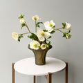 Realistic Smoky Olive Glass Sculptured Vase AHCH-0880 by The Faux Flower Company