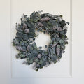 Realistic Artificial Large Silver Eucalyptus & Berry Wreath AHCH-2997 by The Faux Flower Company