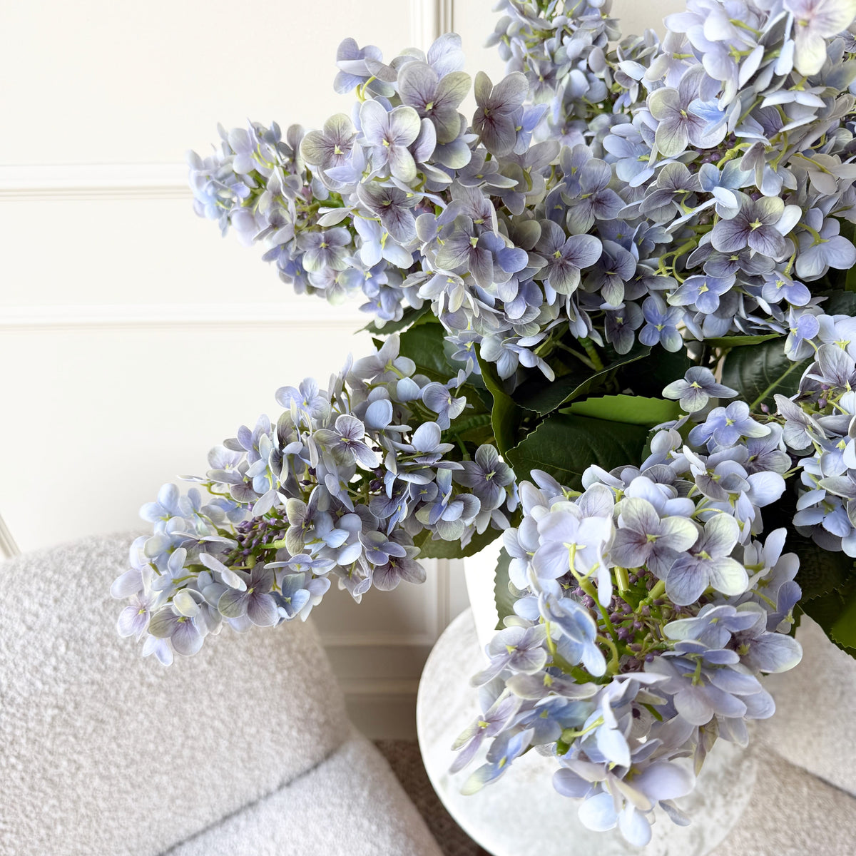 Realistic Artificial Light Purple Lilac Spray With Leaves ABZ5099LP by The Faux Flower Company