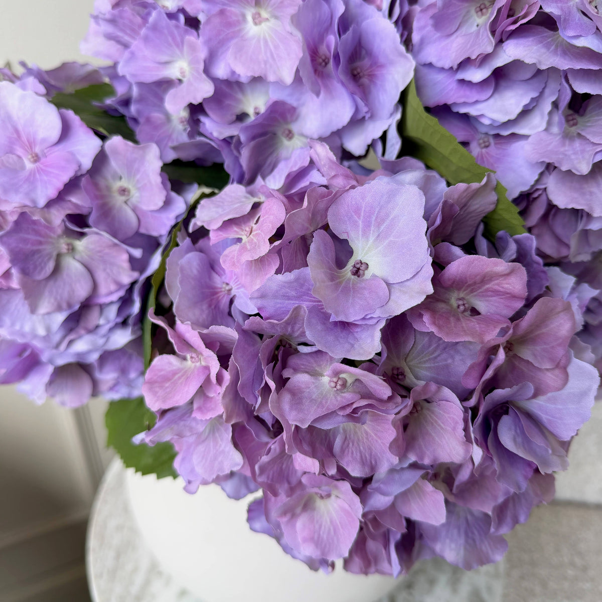 Realistic Artificial Lilac Purple Mophead Hydrangea ABX2502LPU by The Faux Flower Company