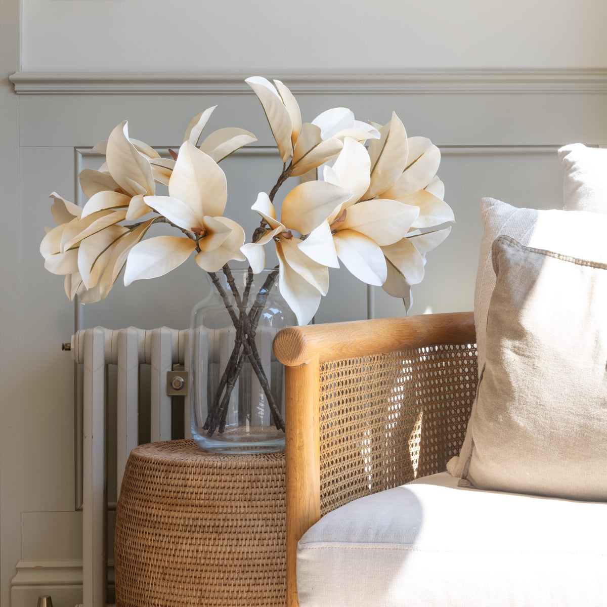 Realistic Artificial Magnolia Leaf Spray ABZ0138CR by The Faux Flower Company