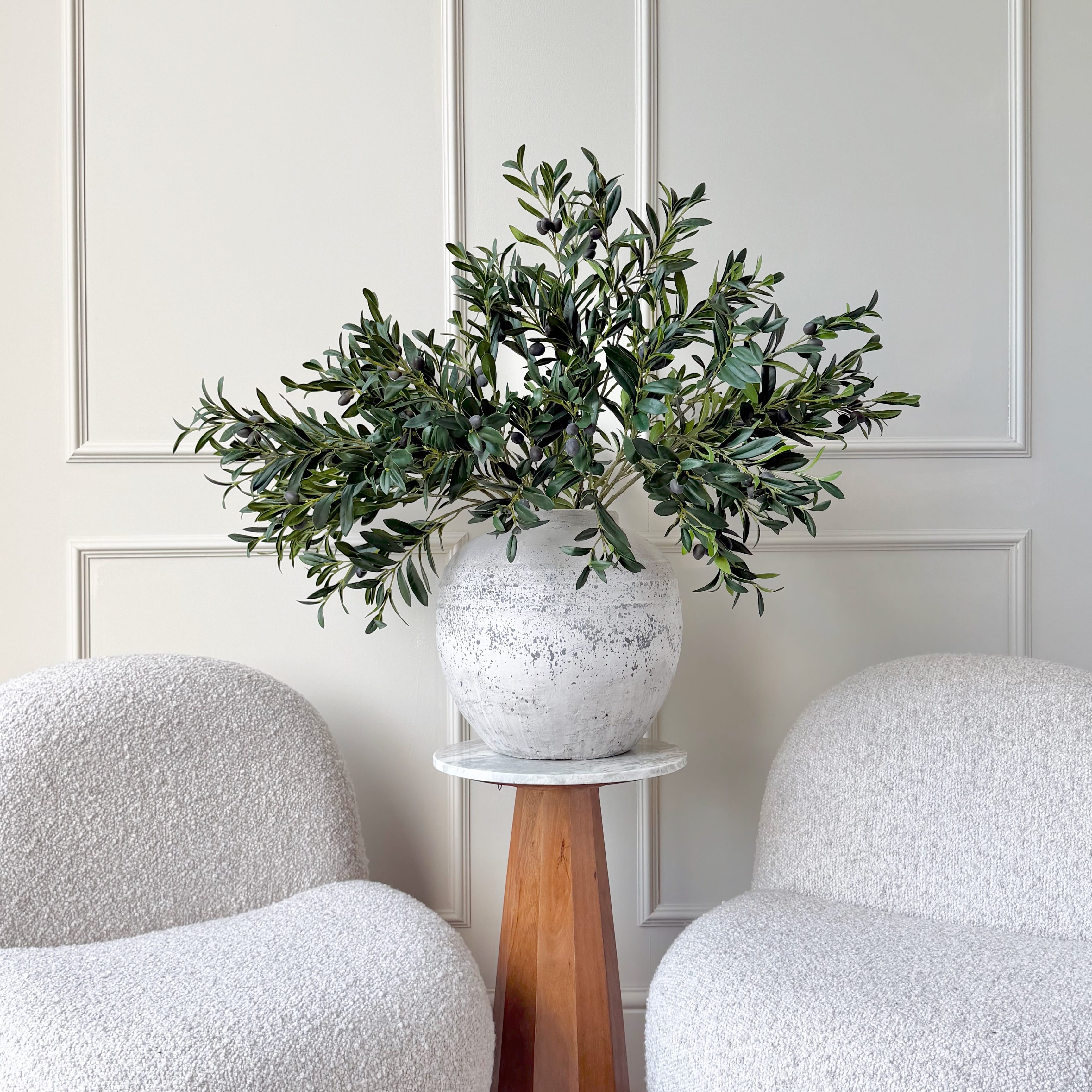 Realistic Artificial Olive Branch ABZ9142GR by The Faux Flower Company