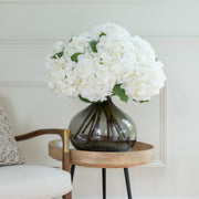 Realistic Artificial White Hydrangea by The Faux Flower Company