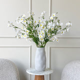 Artificial White Wild Delphinium Spray