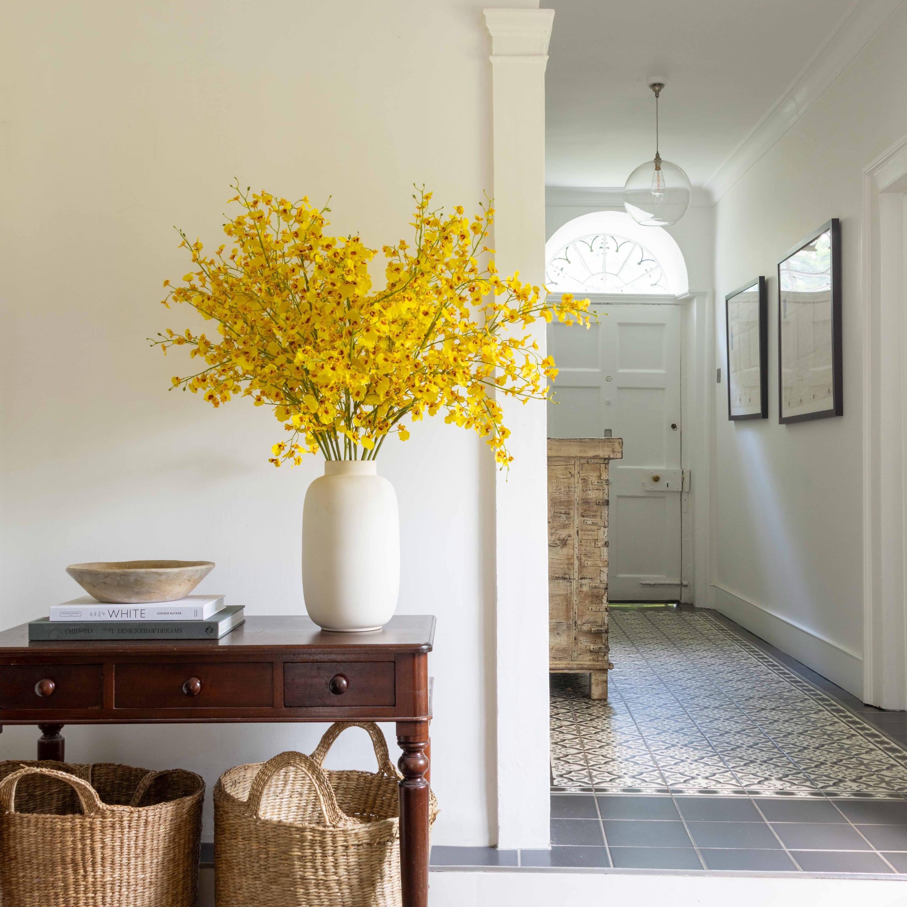 Realistic Artificial Yellow Oncidium Orchid ABY7044YL by The Faux Flower Company