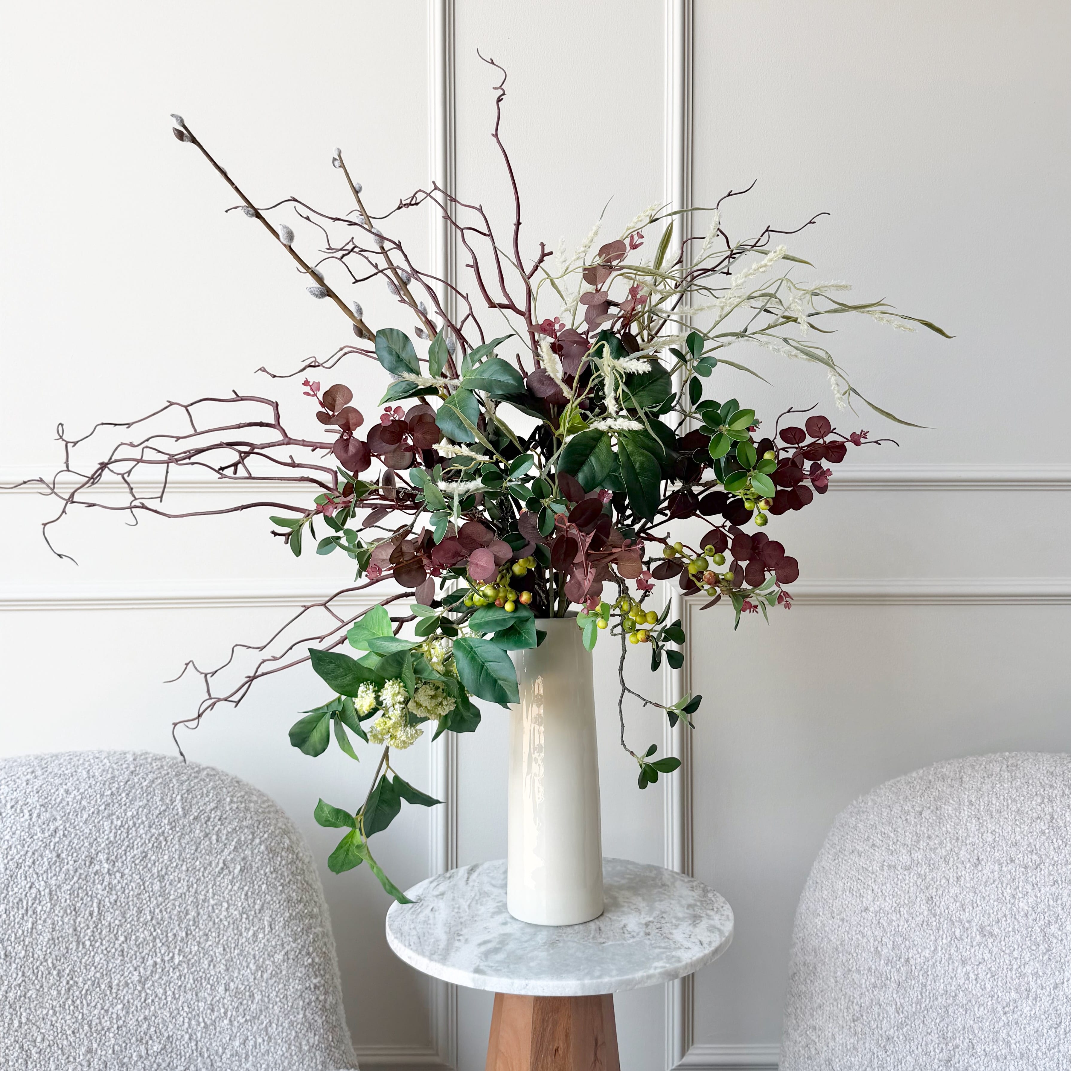 Realistic Autumn Forage Artificial Flower Arrangement by The Faux Flower Company