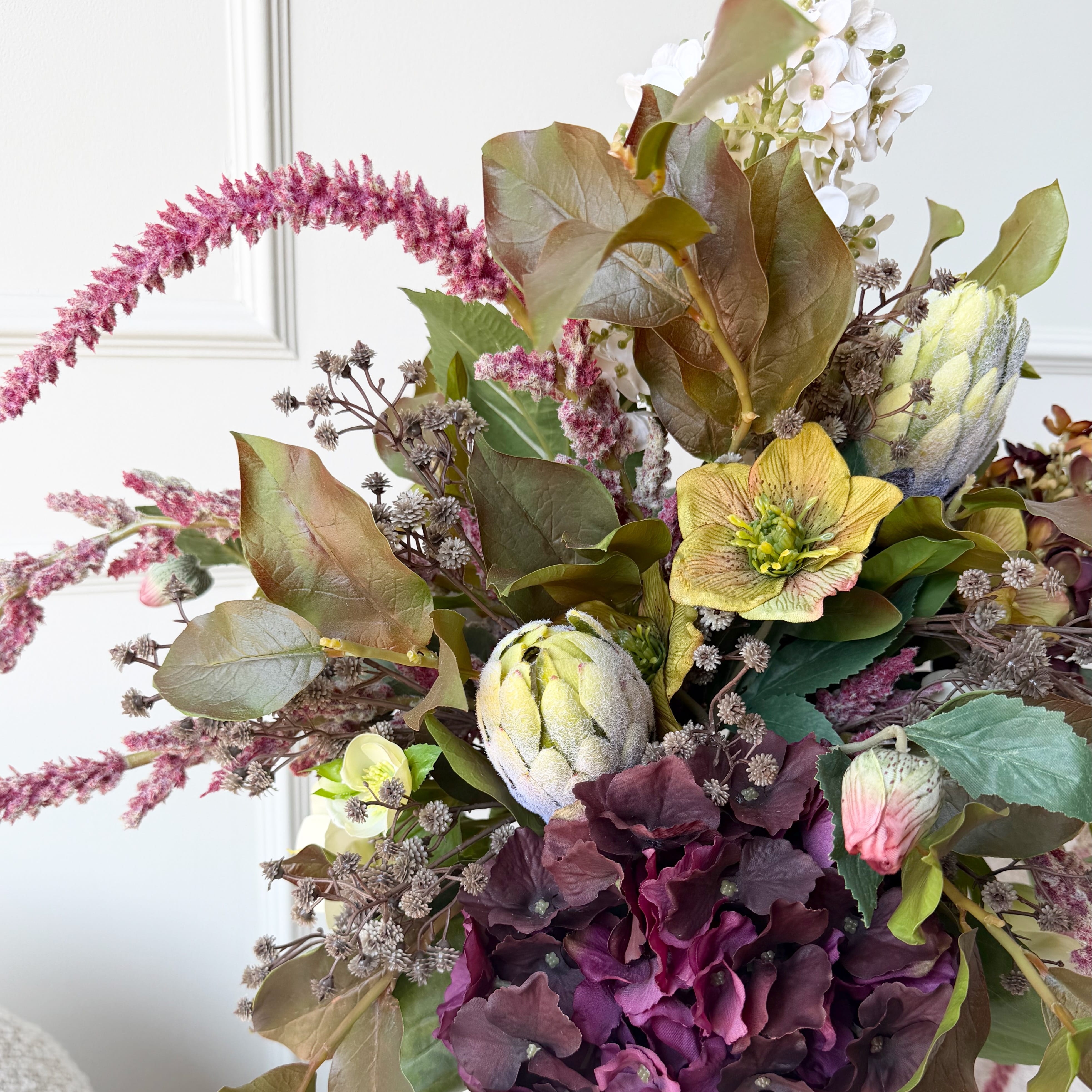 Realistic Bramble & Bloom Artificial Flower Arrangement by The Faux Flower Company