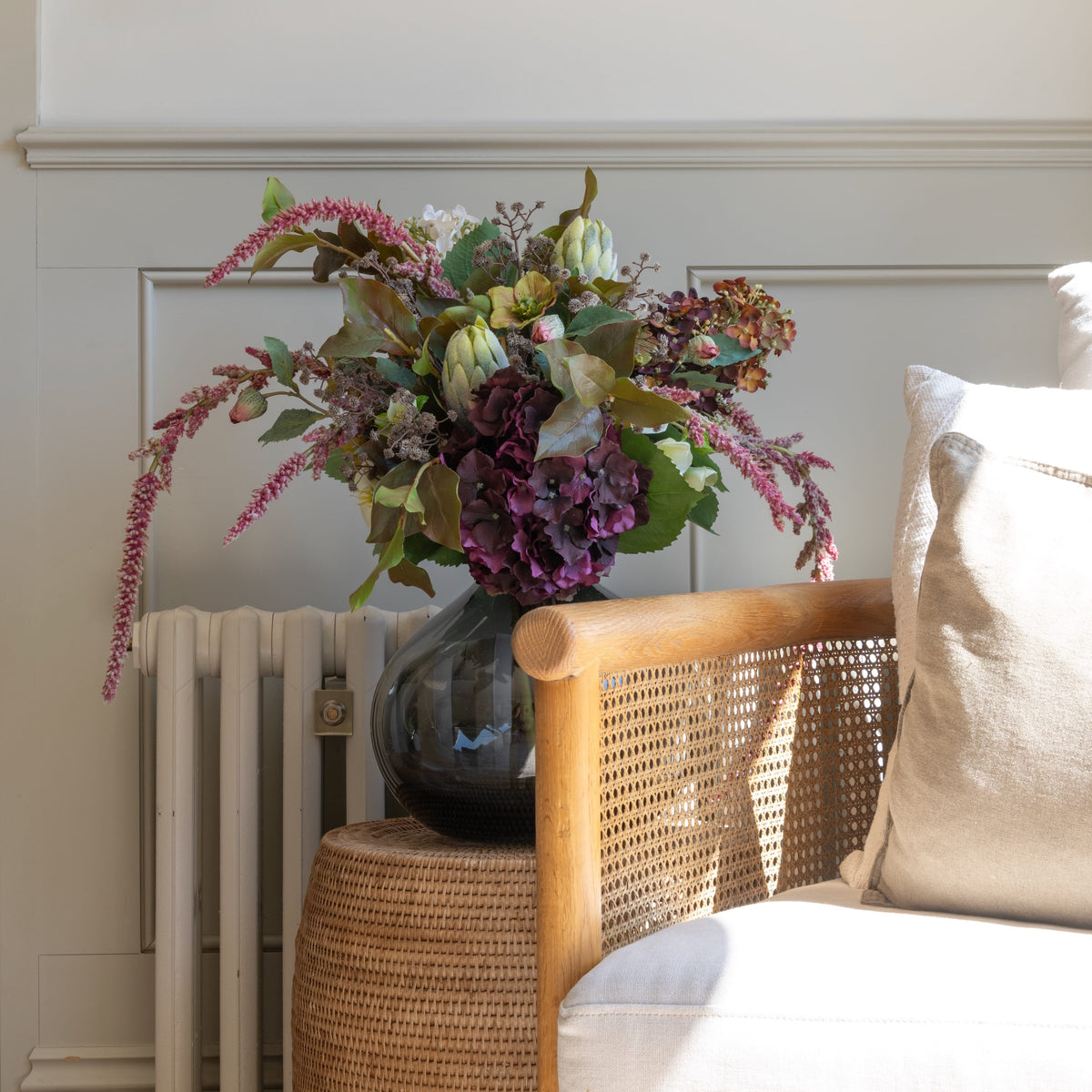 Realistic Bramble & Bloom Artificial Flower Arrangement by The Faux Flower Company