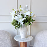 Fresh Linen Artificial Flower Arrangement