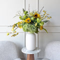 Realistic Gilded Ochre Artificial Flower Arrangement by The Faux Flower Company