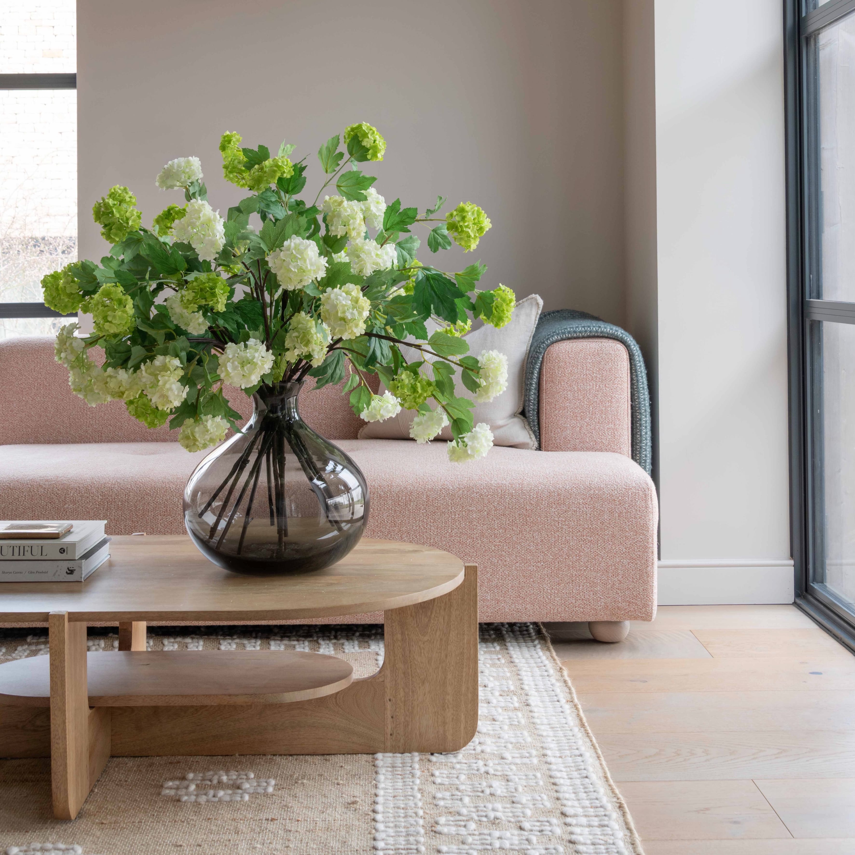 Realistic Spring Greens Artificial Flower Arrangement by The Faux Flower Company