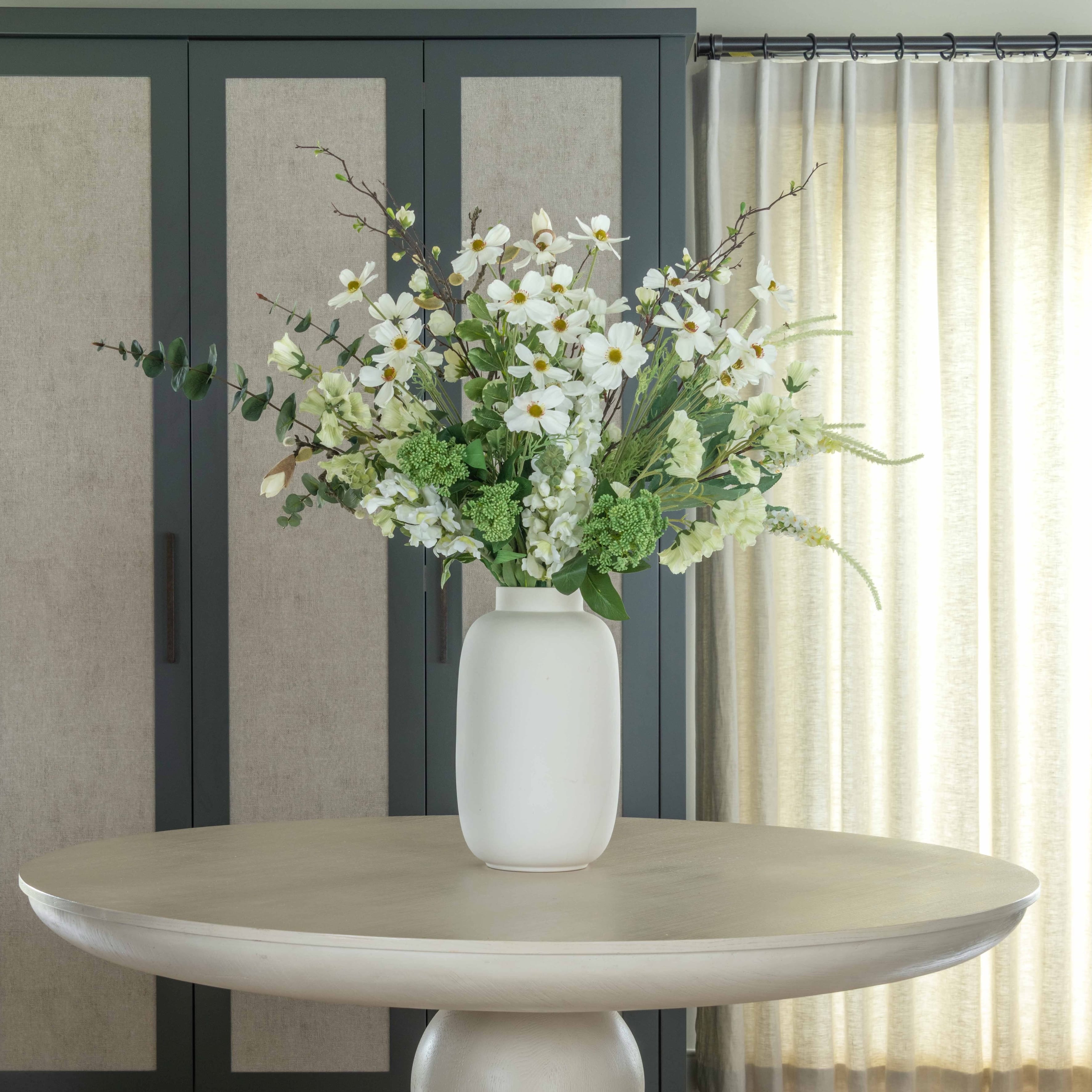 Realistic Spring Meadow Artificial Flower Arrangement by The Faux Flower Company