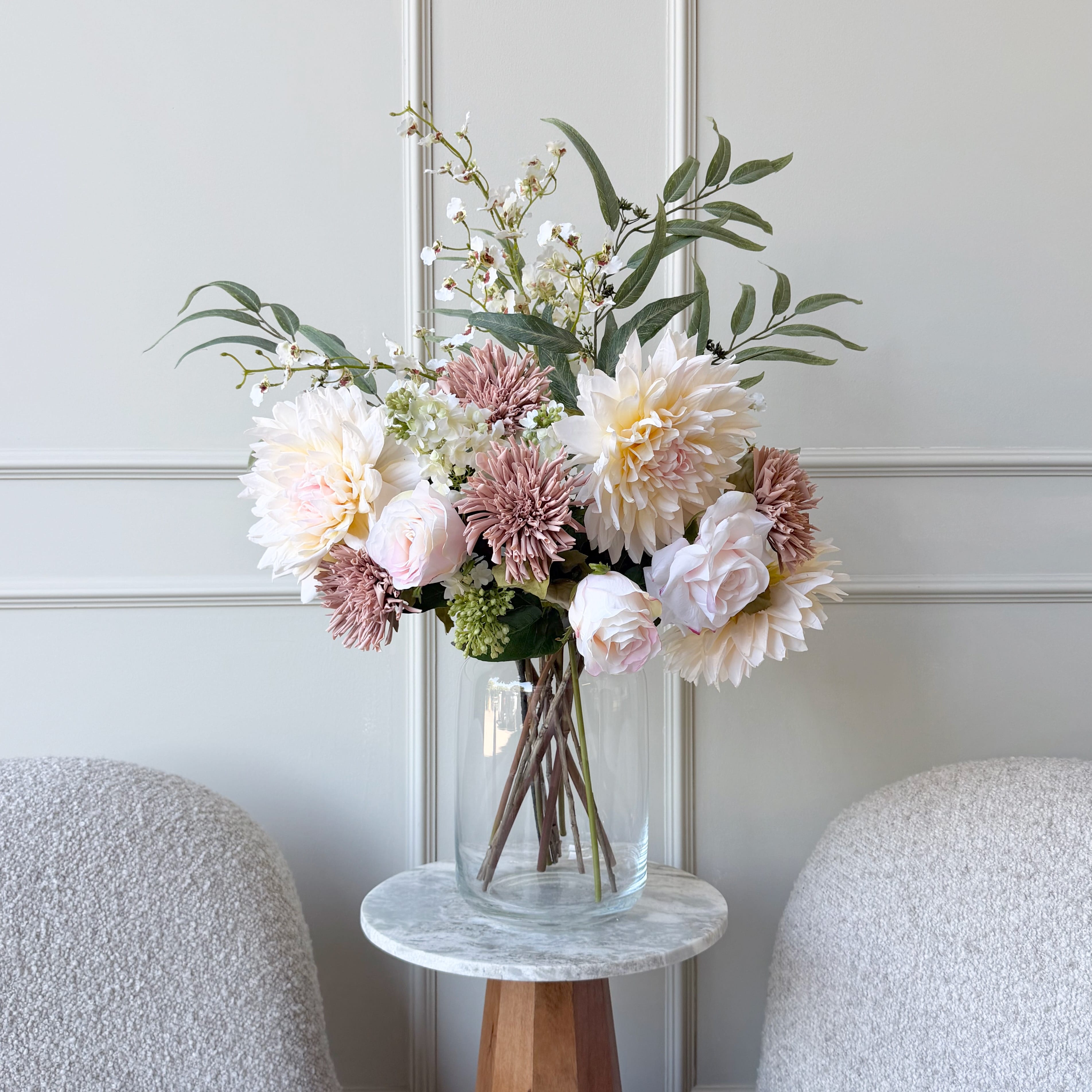 Realistic Summer Bloom Artificial Flower Arrangement by The Faux Flower Company