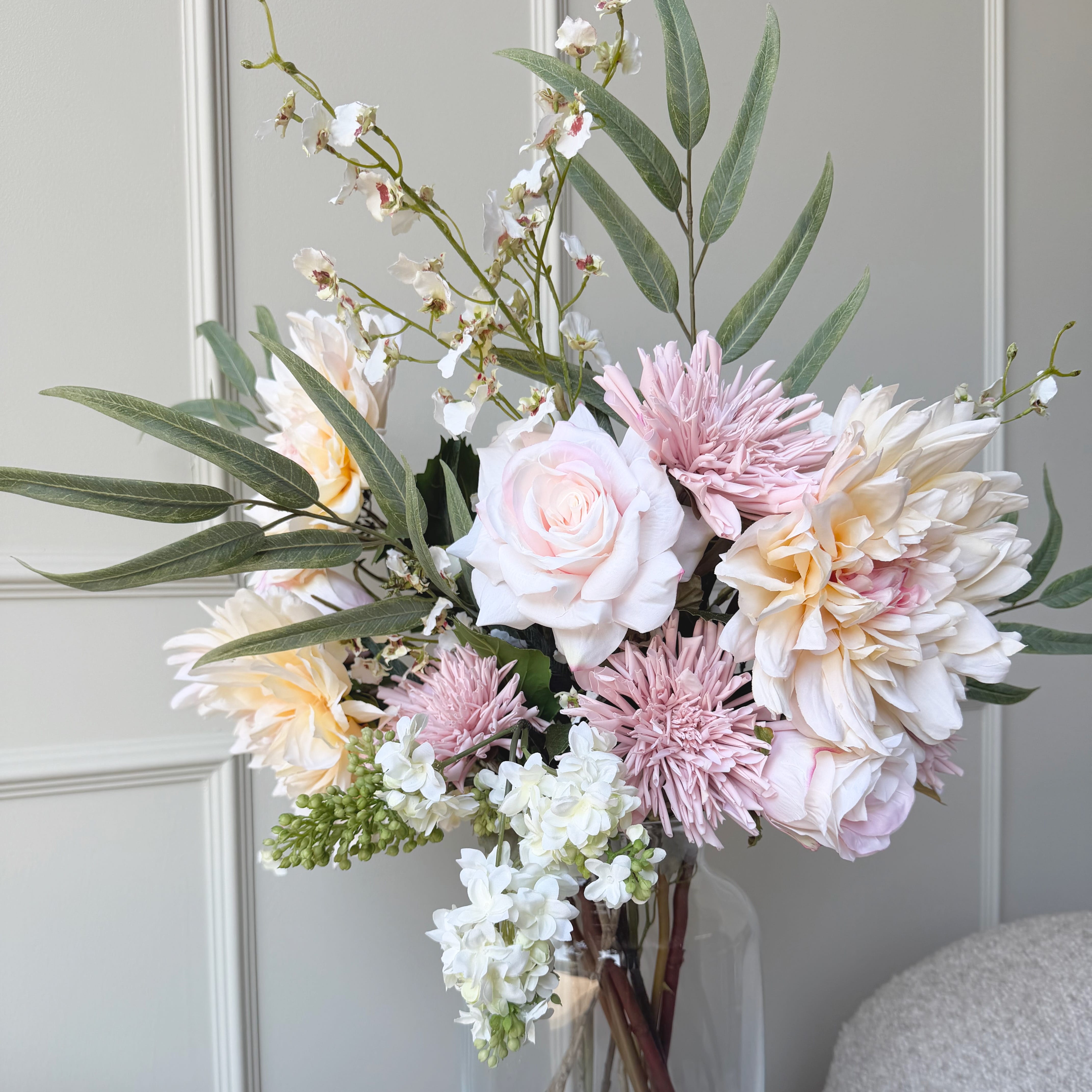 Realistic Summer Bloom Artificial Flower Arrangement by The Faux Flower Company