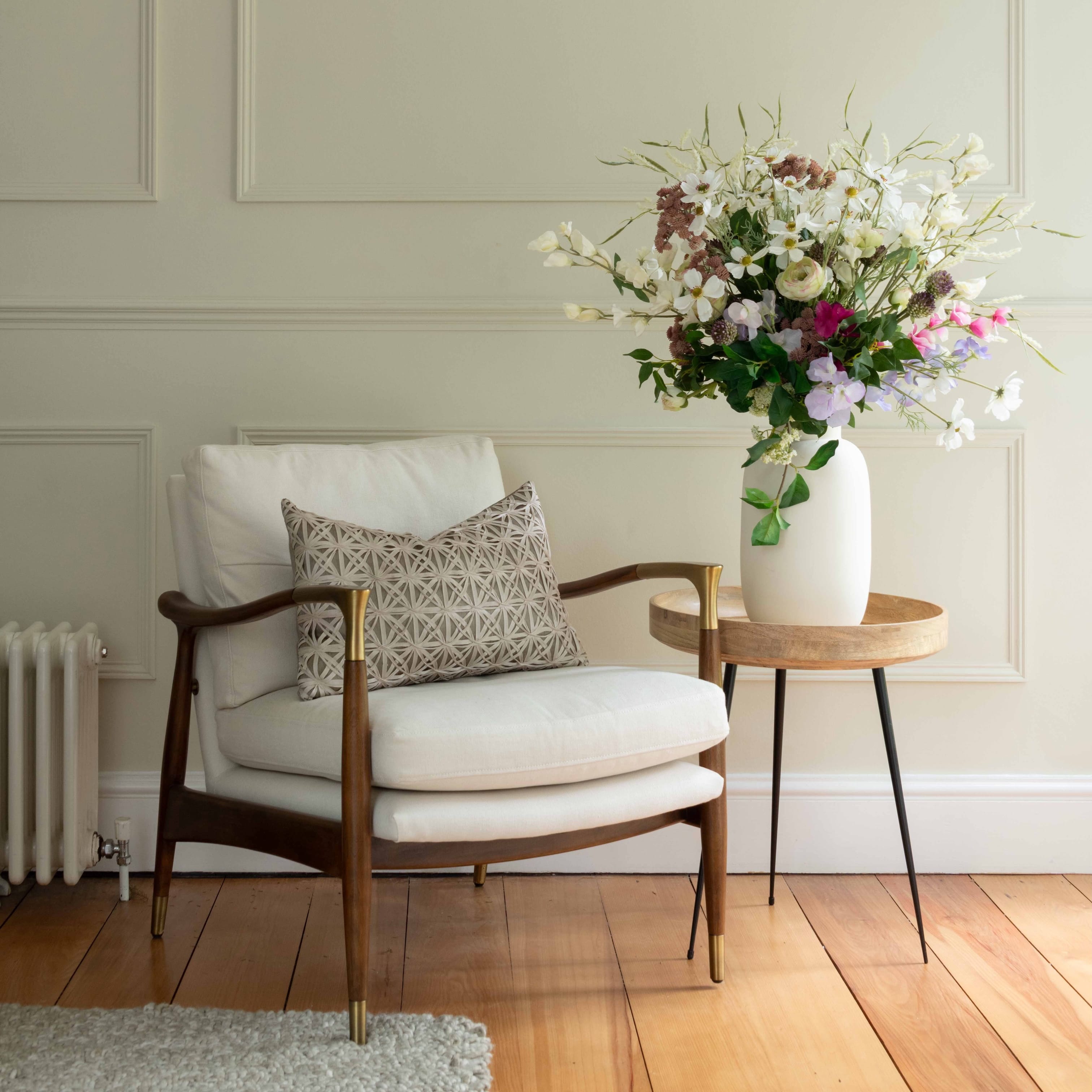 Realistic Summer Meadow Artificial Flower Arrangement by The Faux Flower Company
