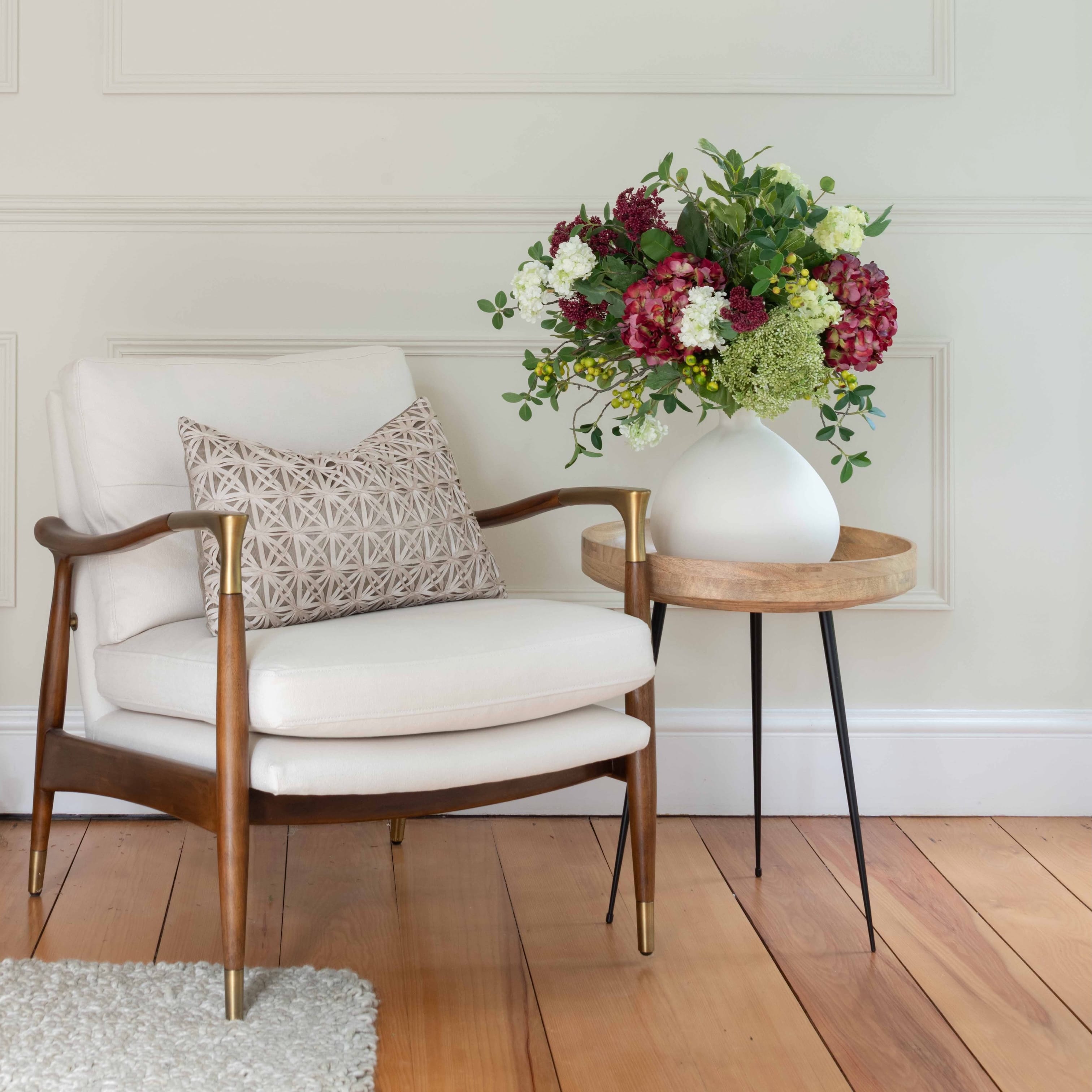 Realistic Winter Aura Arrangement by The Faux Flower Company