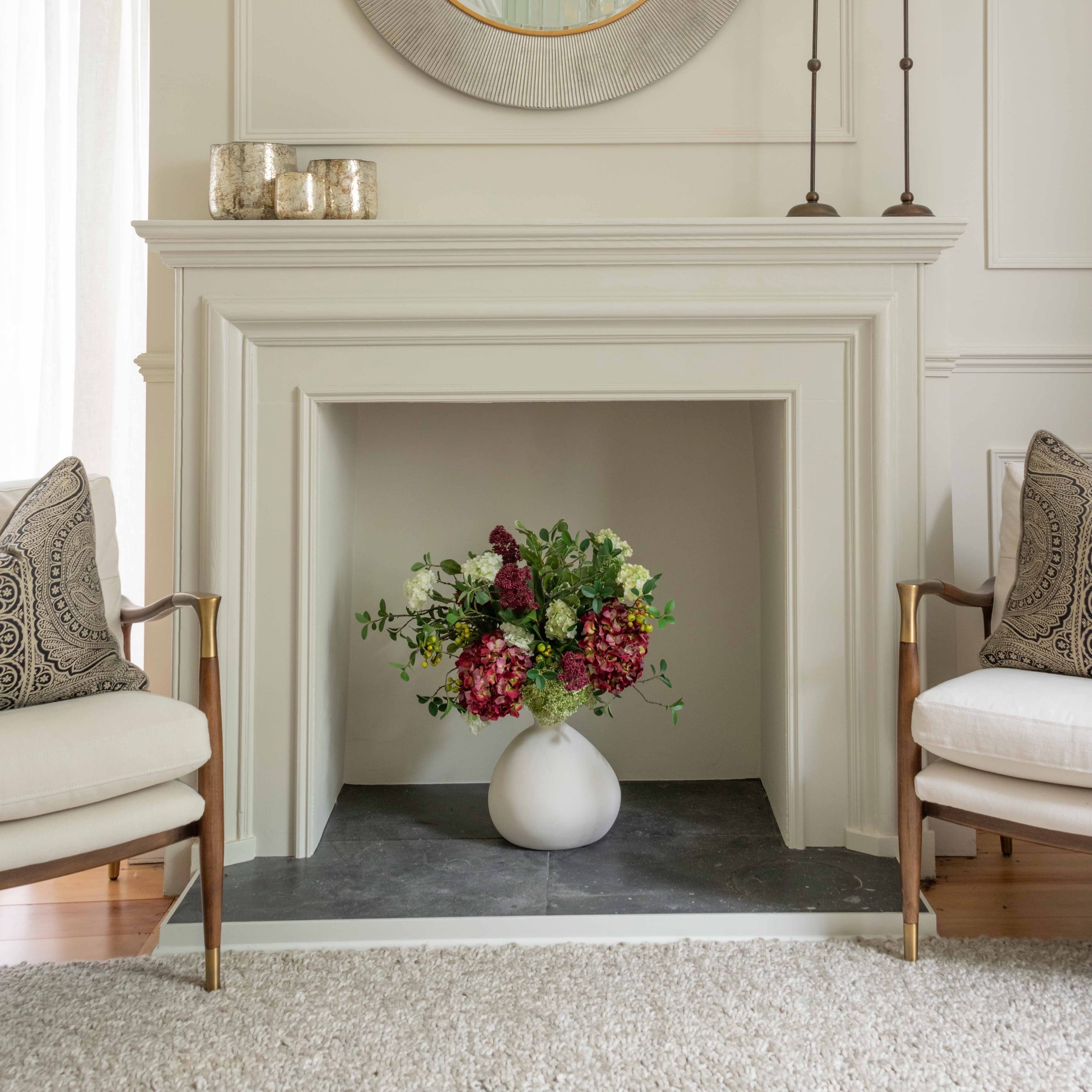 Realistic Winter Aura Arrangement by The Faux Flower Company