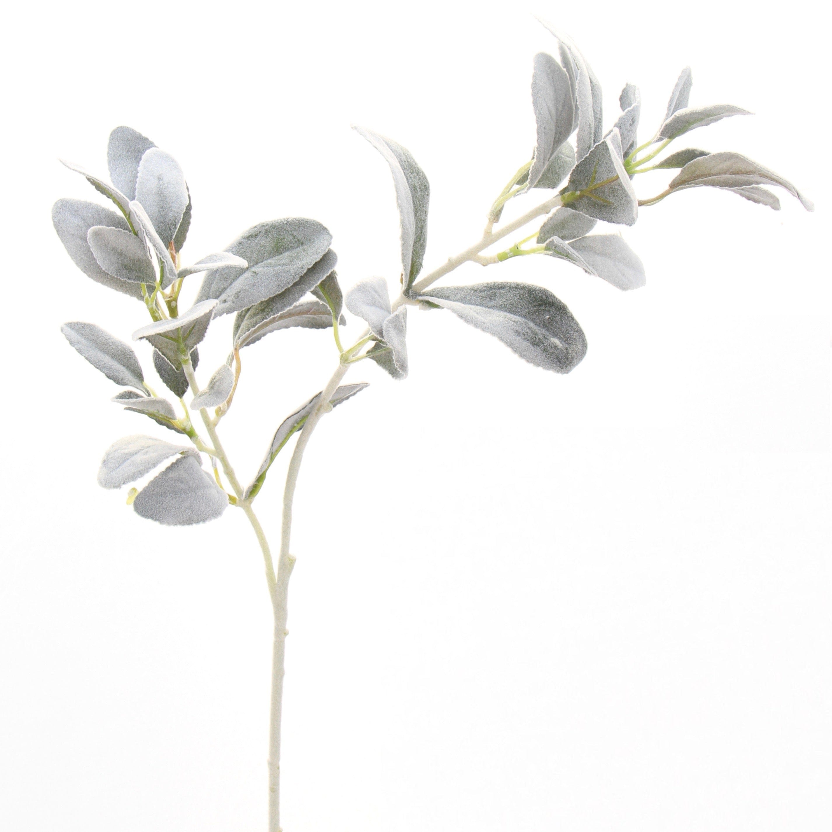 Artificial flowers luxury faux silk silver lambs leaf  lifelike realistic faux flowers buy online from Amaranthine Blooms UK 