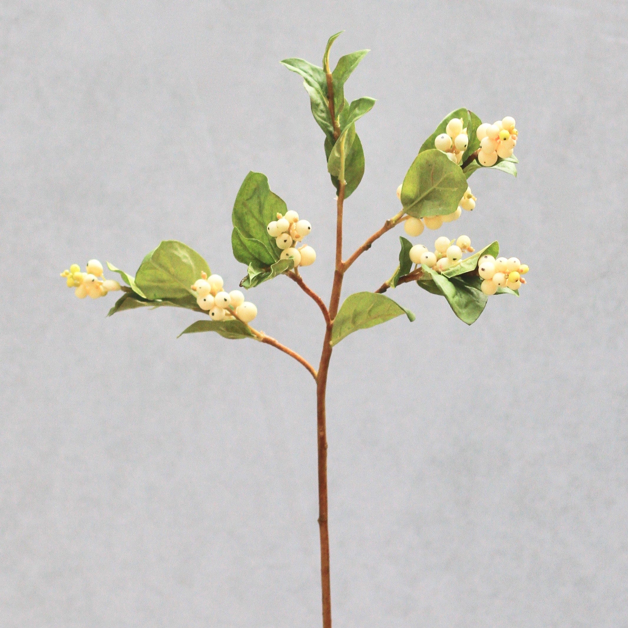 Artificial flowers luxury faux silk snowberry branch lifelike realistic faux flowers buy online from Amaranthine Blooms UK