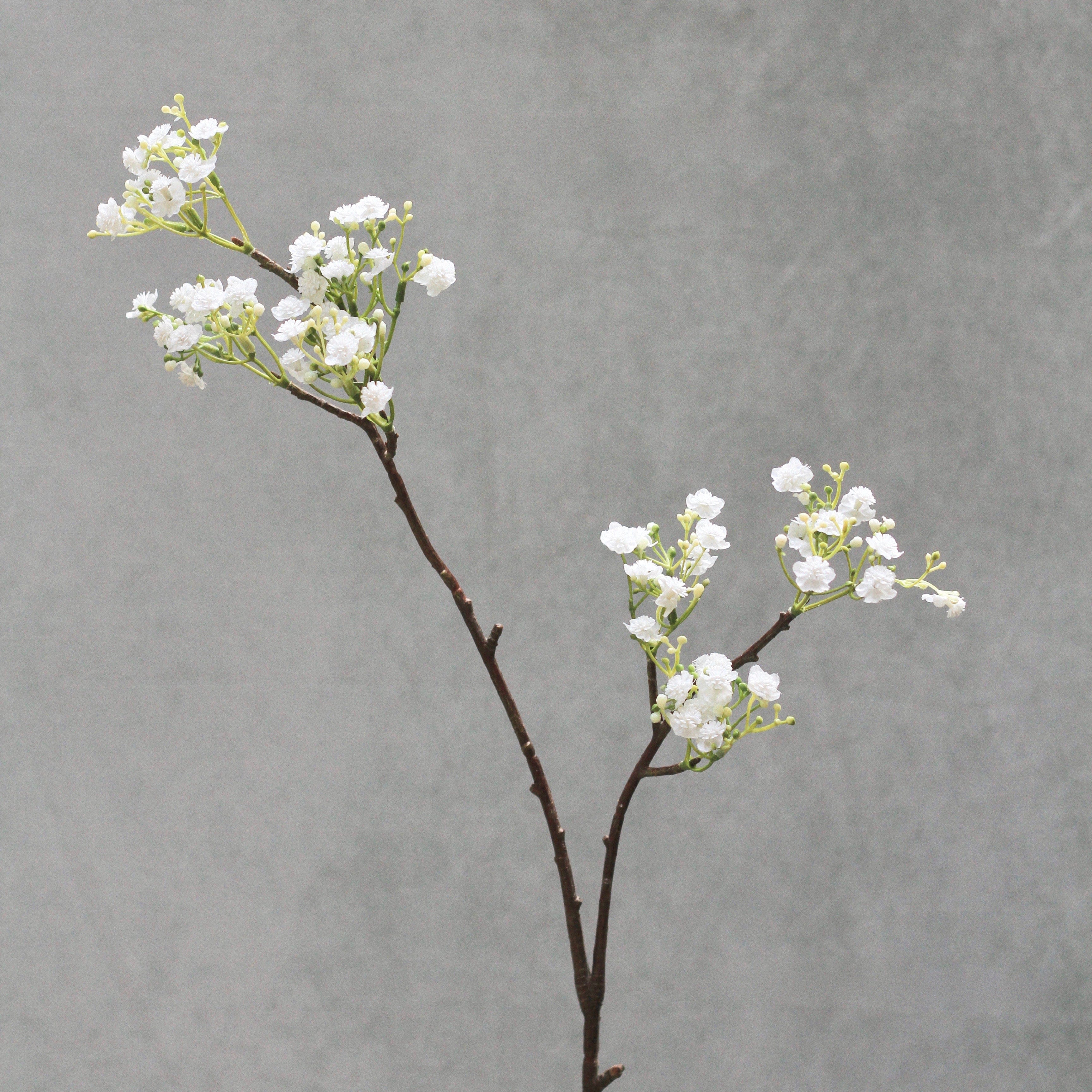Artificial cherry blossom flowers luxury faux cherry blossom branches silk white gypsophila realistic realistic faux cherry blossom branches flowers Amaranthine Blooms UK