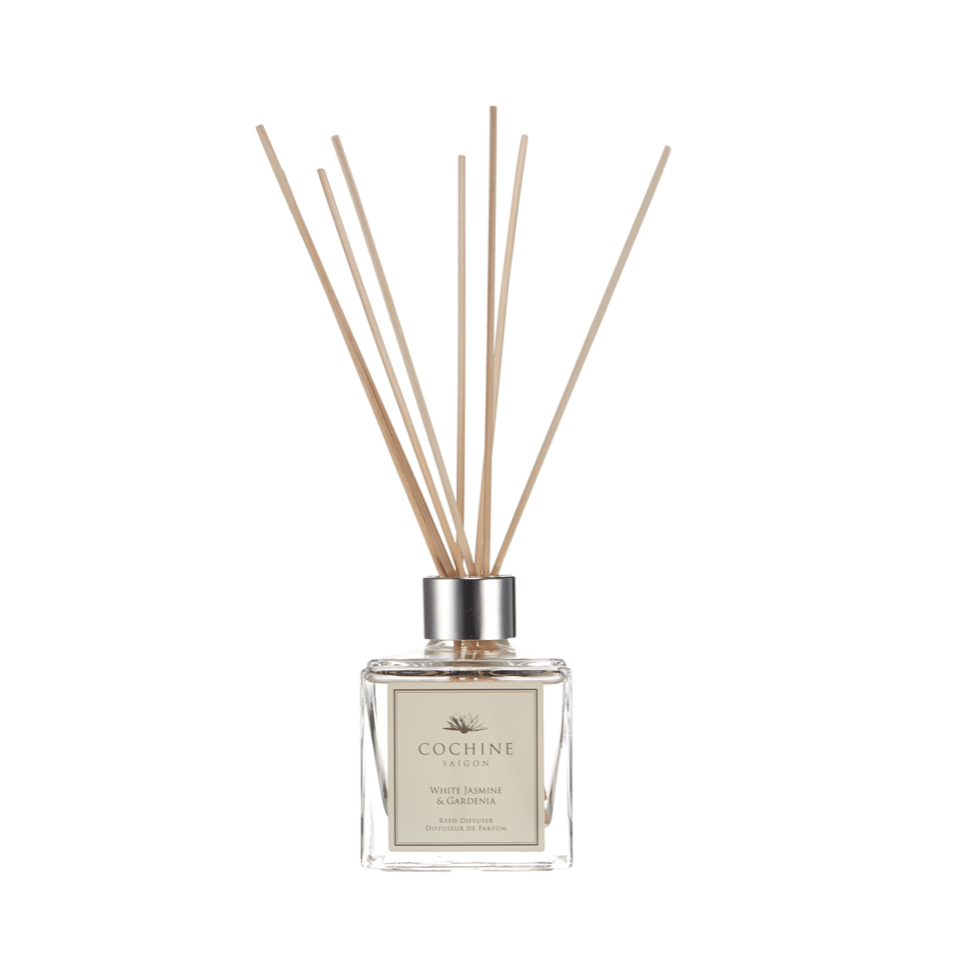 Cochine Home Fragrances of Cochines luxury scented candles and Cochine reed diffuers in Cochine White Jasmine & Gardenia Diffuser