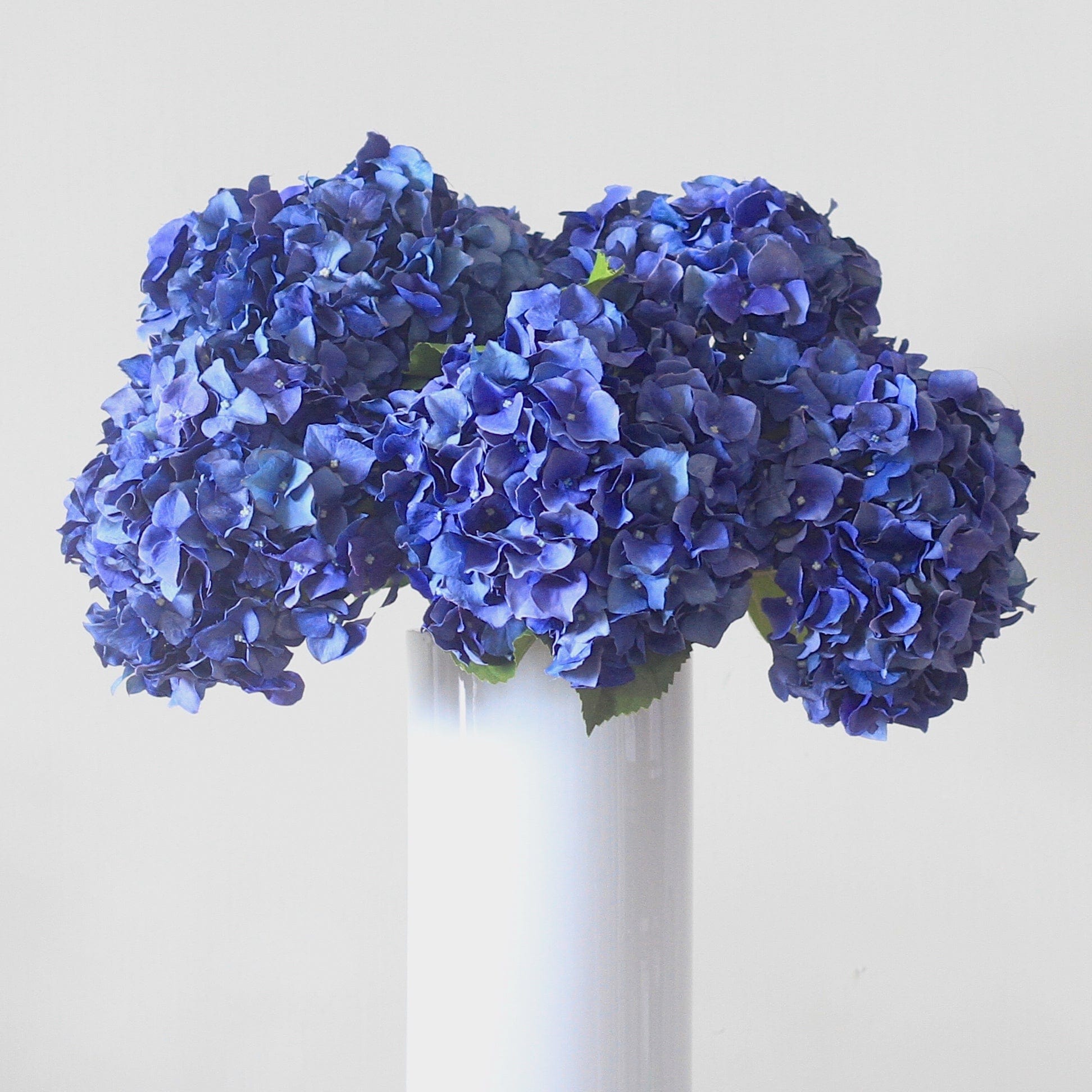 Artificial flowers luxury faux silk blue dried hydrangea lifelike realistic faux flowers buy online from Amaranthine Blooms UK