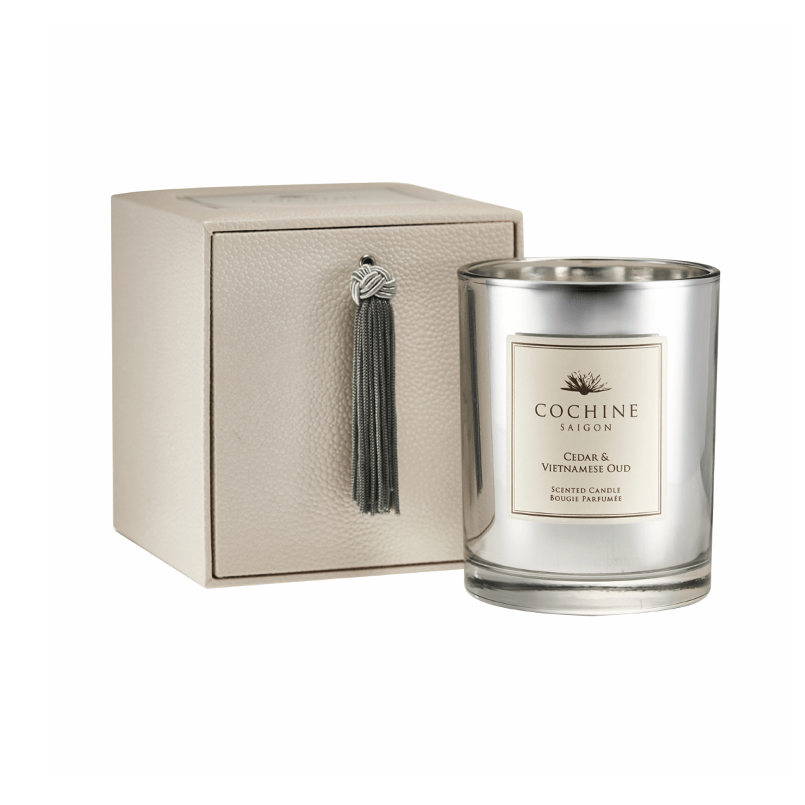 Cochine Home Fragrances of Cochines luxury scented candles and Cochine reed diffuers in Cochine Cedar & Vietnamese Oud Candle
