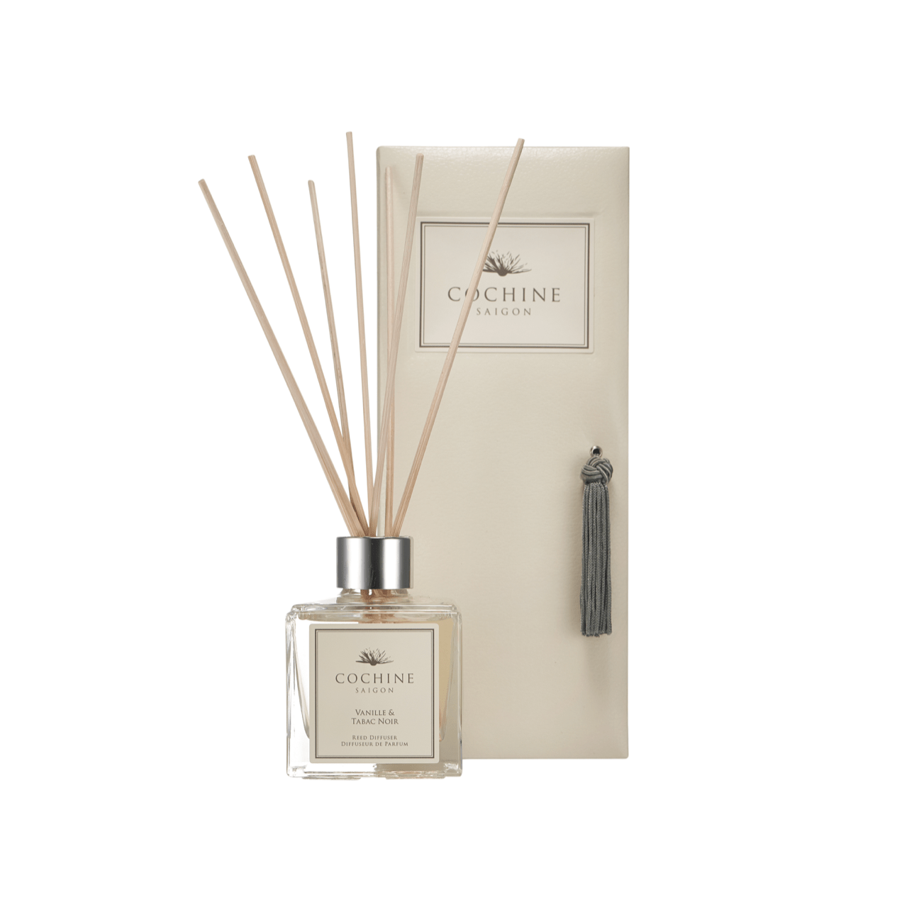 Cochine Home Fragrances of Cochines luxury scented candles and Cochine reed diffuers in Cochine Vanille & Tabac Noir Diffuser