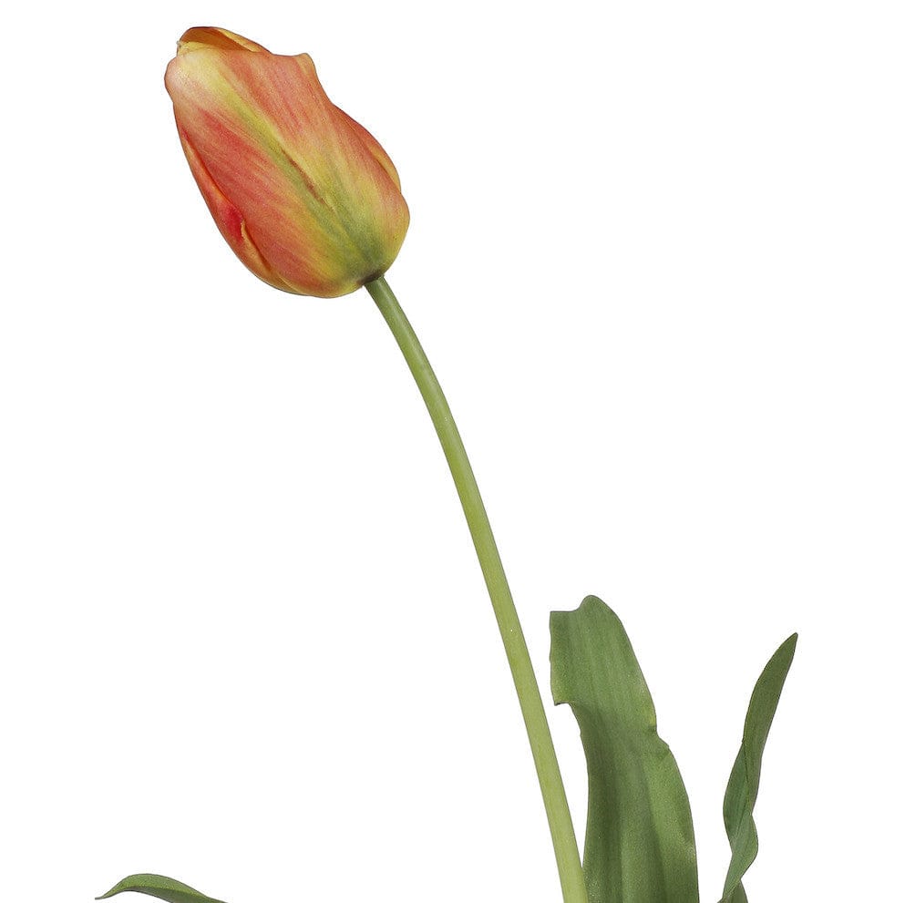 Artificial flowers luxury faux orange tulip lifelike realistic faux flowers buy online from Amaranthine Blooms UK 