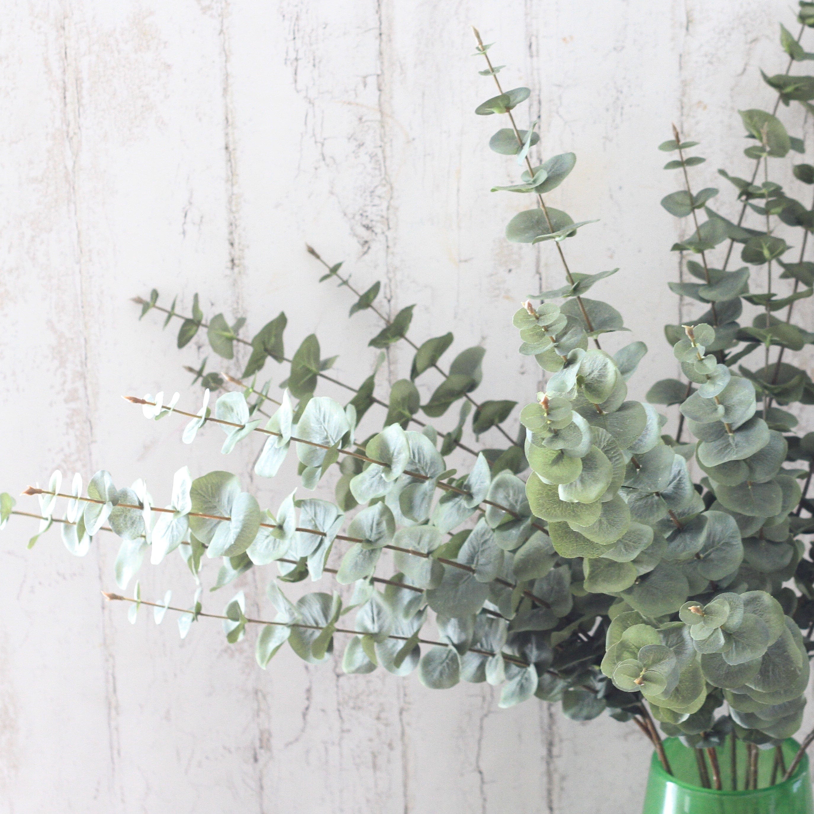 Artificial eucalyptus, realistic artificial flowers - green tall faux eucalyptus stems that are realistic not fake, artificial eucalyptus stems