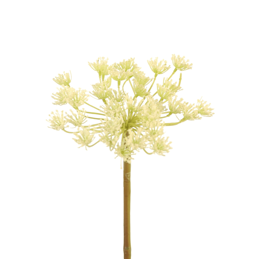 Artificial flowers luxury faux silk white cow parsley lifelike realistic faux flowers buy online from Amaranthine Blooms UK