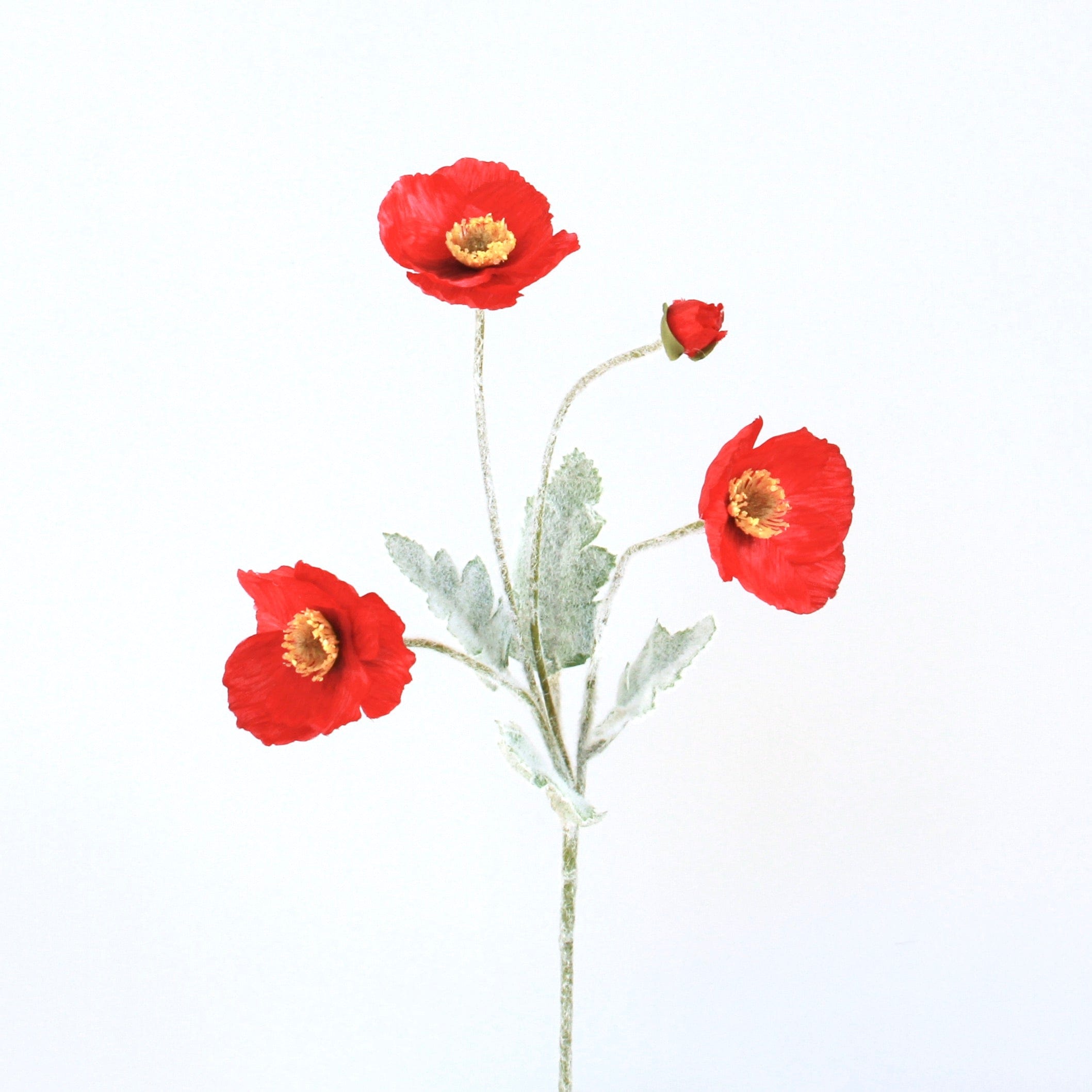 Artificial flowers luxury faux red poppy lifelike realistic faux flowers from Amaranthine Blooms UK