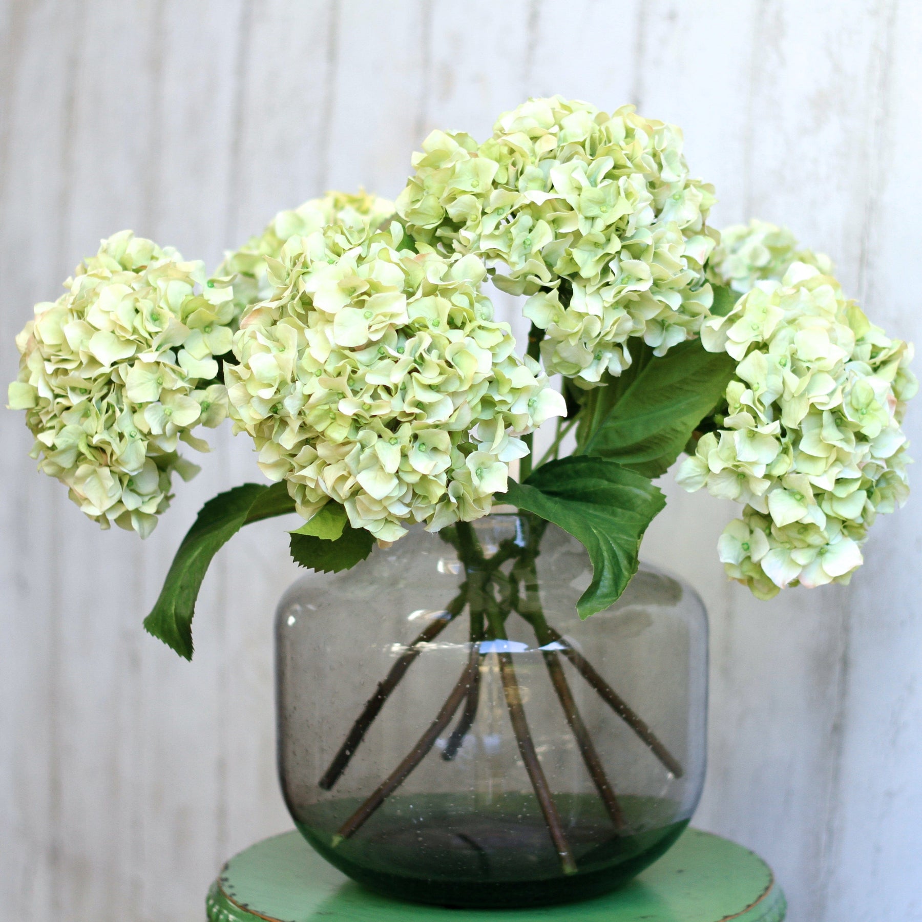 Artificial Hydrangeas Artificial Green Hydrangea