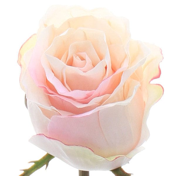 Artificial Roses, the best artificial flowers luxury faux silk pale pink rose bud bouquet realistic faux roses buy online from Amaranthine Blooms UK